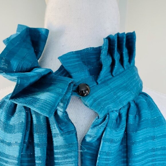 NWT Belle Badgley Mischka Willa Halter Ruffled Tiered Mini Dress 8 - Picture 4 of 9